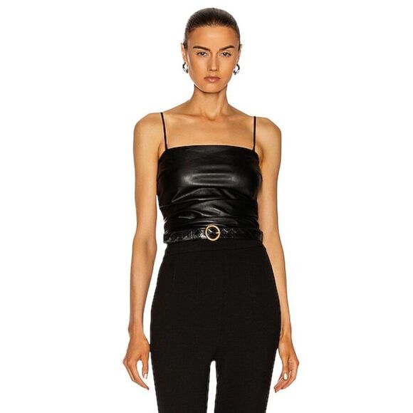 NWT Wolford Edie Corsage Tube Top Faux Leather - Picture 5 of 16